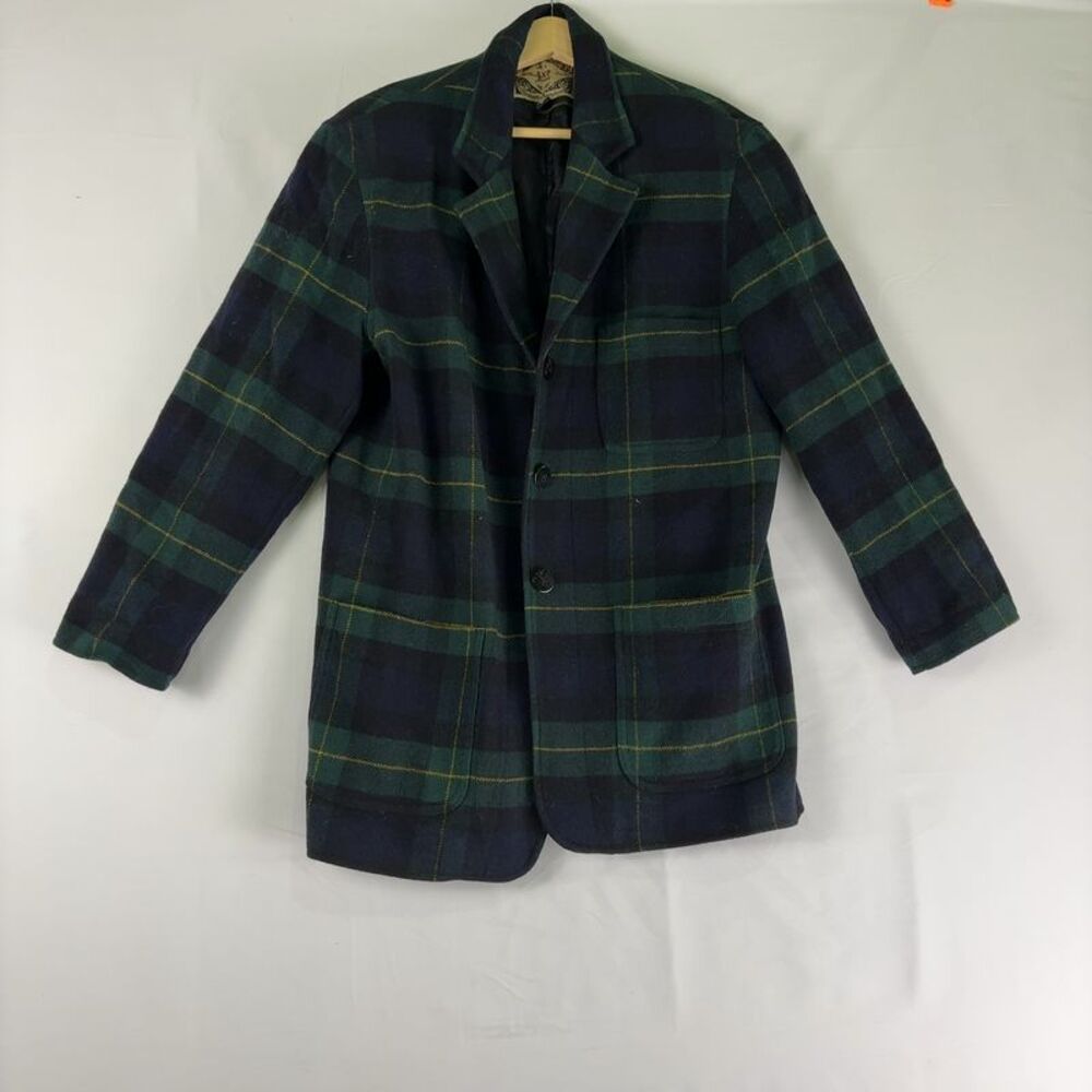 Express Plaid Wool Blazer